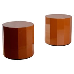 pair of lacquered sofa ends