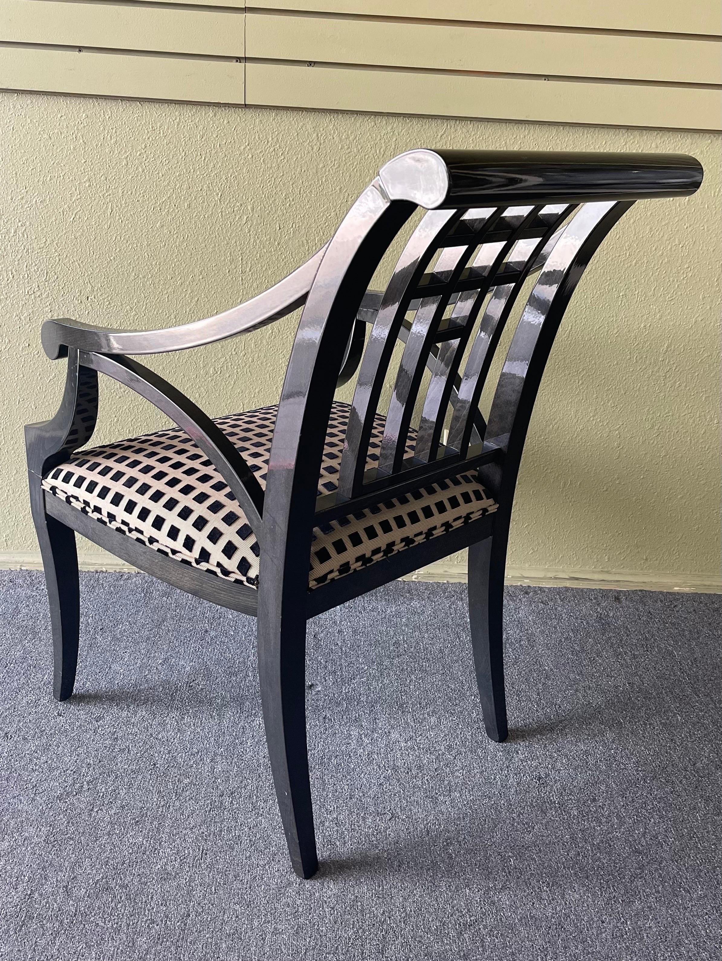 Sessel aus lackiertem Holz und Stoff von Pietro Costantini, Paar im Angebot 6