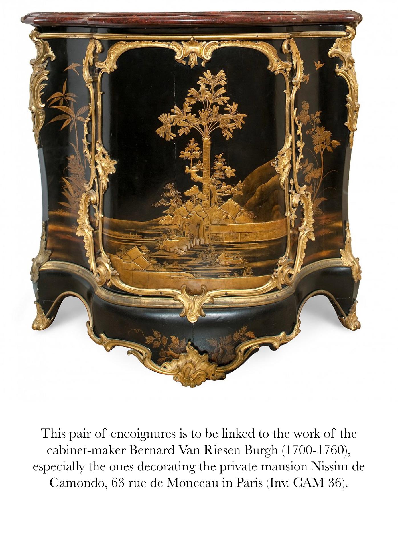 Pair of Lacquered Wood Encoignures, by A.E. Beurdeley, France, Circa 1890 For Sale 7