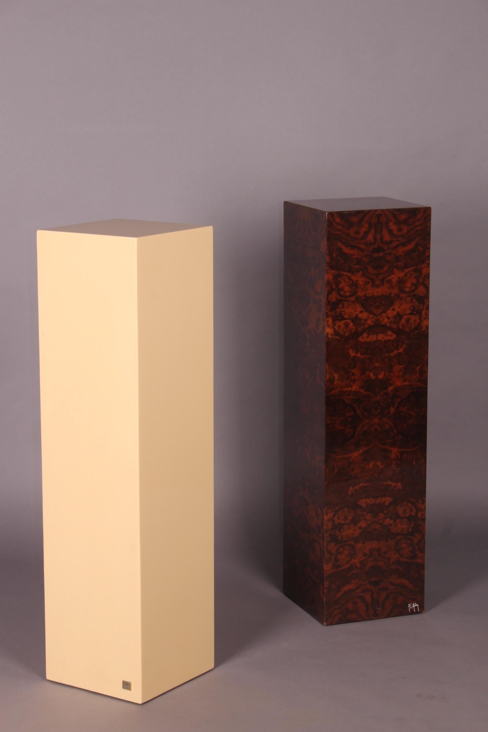 French Pair of Lacquered Wooden Base