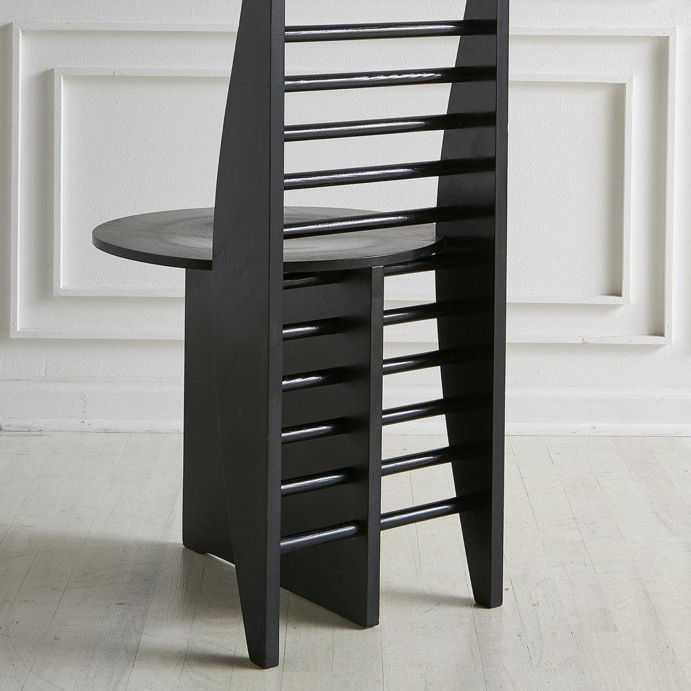 Pair of Ladder Back Dining Chairs, France 2