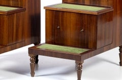 Pair of 'ladder' bedside tables in Noble Wood - 19th century