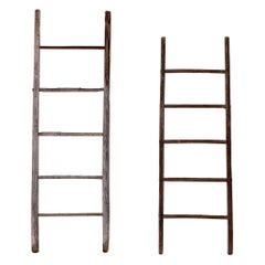 Antique Pair of Ladders from Dalarna, Sweden, 18th Century