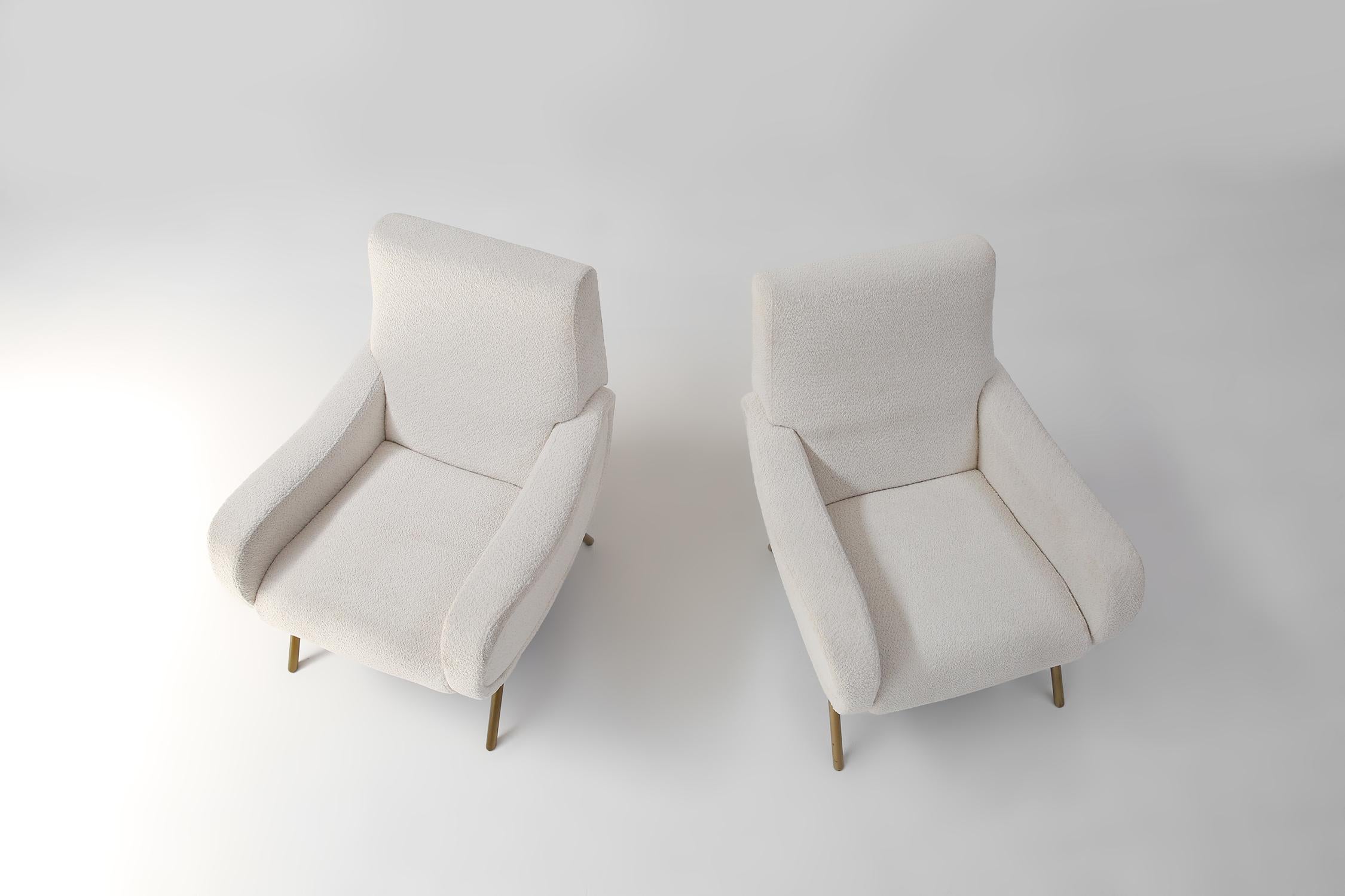 Pair of Lady armchair by Marco Zanuso for Arflex 1951 In Good Condition For Sale In Meulebeke, BE