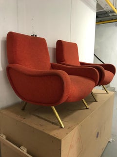Pair of "Lady" Armchairs by Marco Zanuso for Arflex, Italy, 1950s
