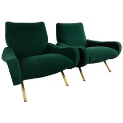 Pair of "Lady" armchairs by Marco Zanuso for Arflex, Italy, 1950s