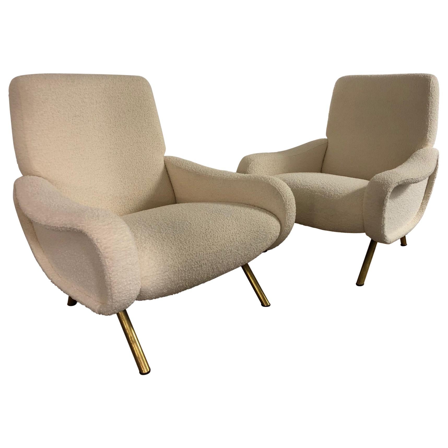 Pair of "Lady" Armchairs by Marco Zanuso for Arflex, Italy, 1950s