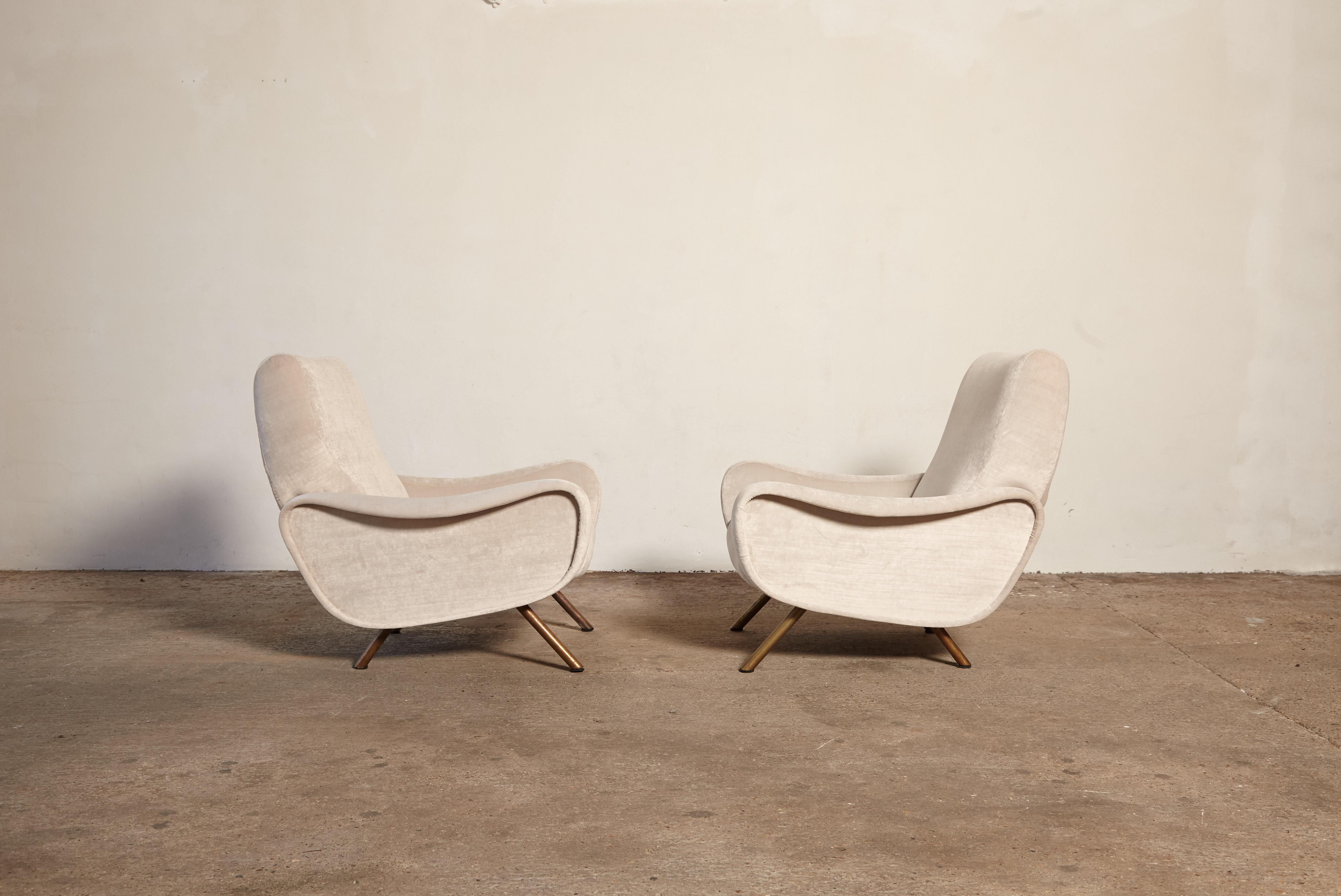 Mid-Century Modern Pair of Lady Chairs Designed by Marco Zanuso, Italy