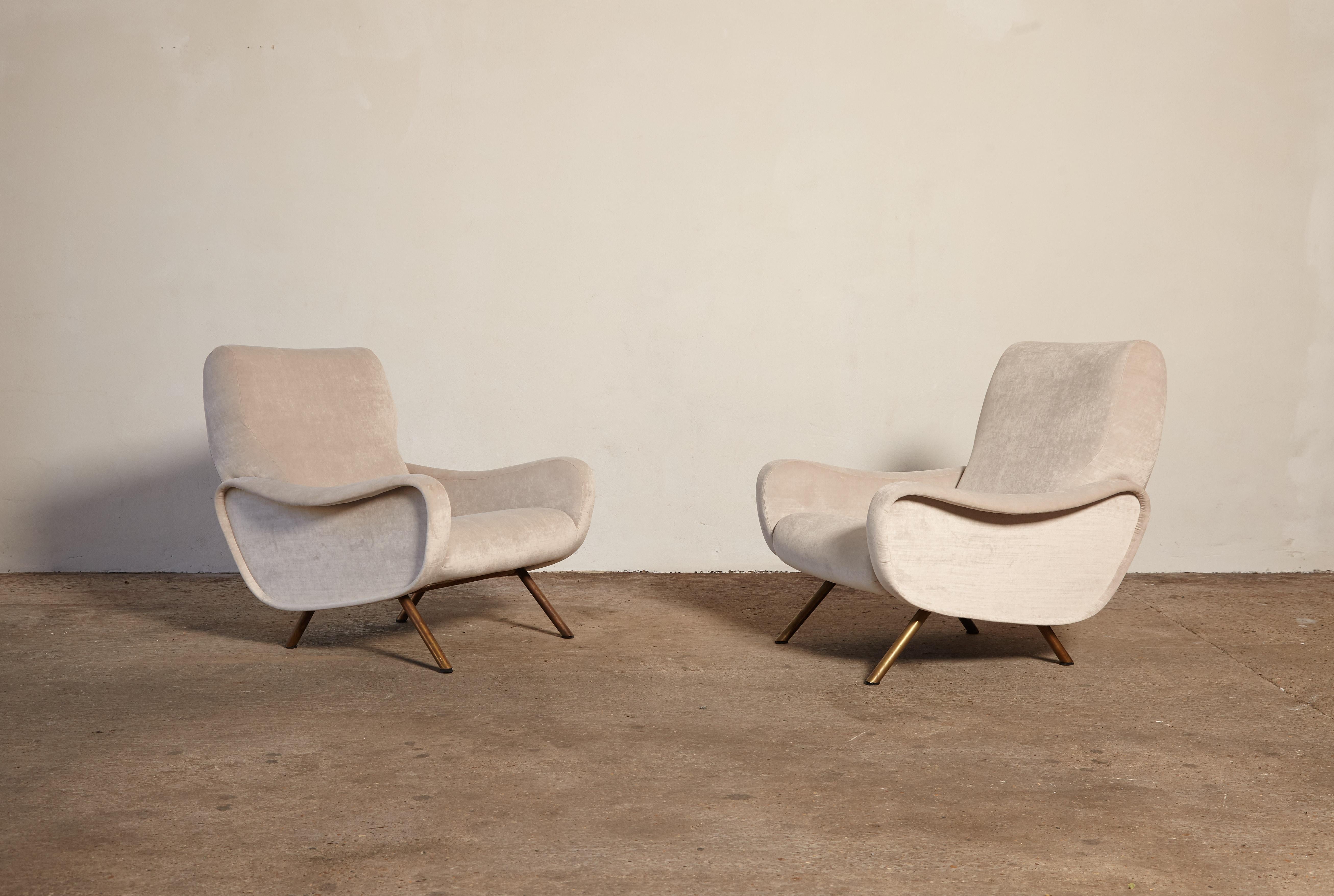 Italian Pair of Lady Chairs Designed by Marco Zanuso, Italy