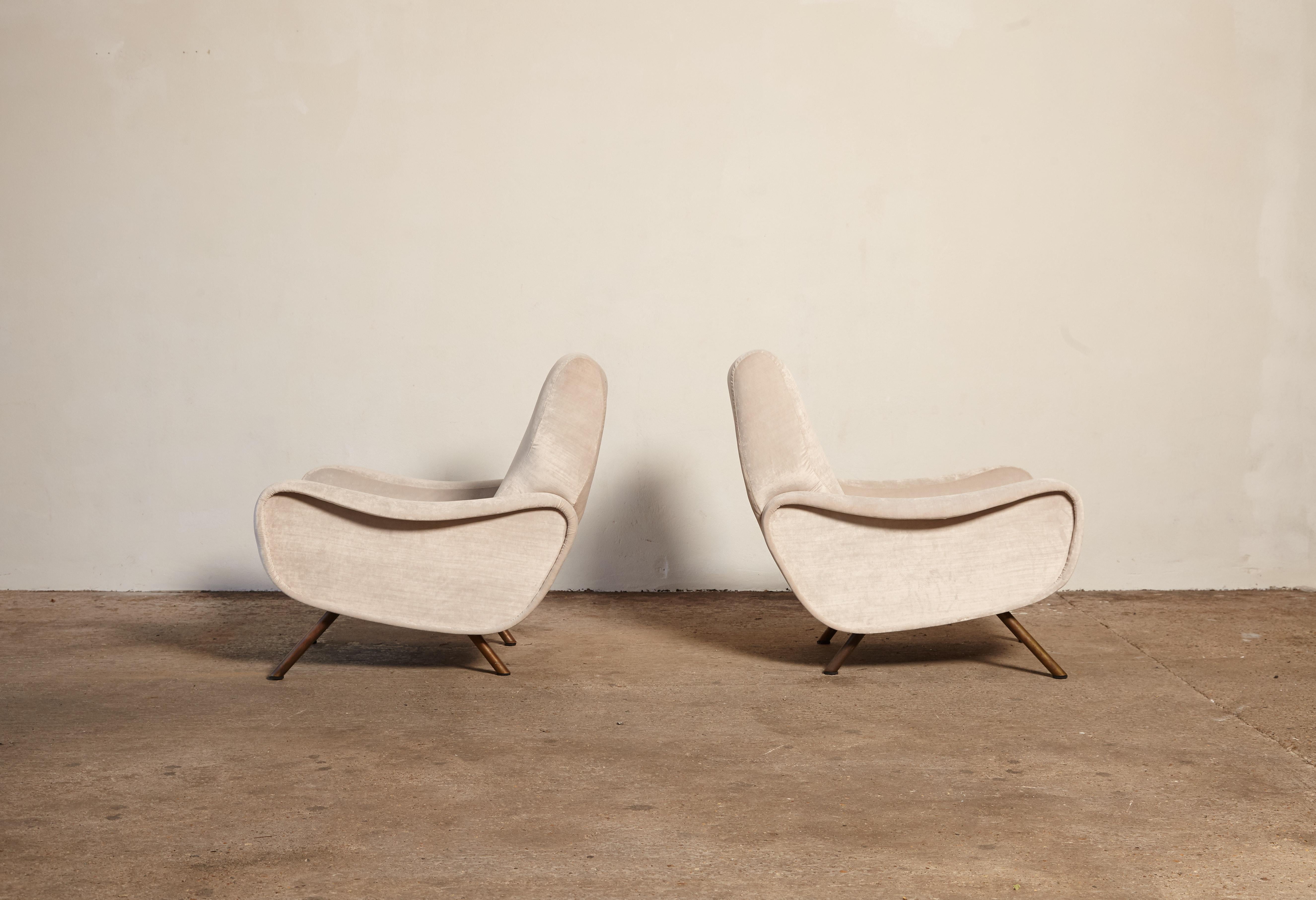 20th Century Pair of Lady Chairs Designed by Marco Zanuso, Italy