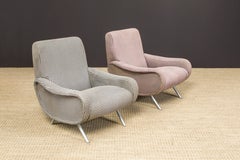 Pair of 'Lady' Lounge Chairs by Marco Zanuso for Arflex Italy, Signed