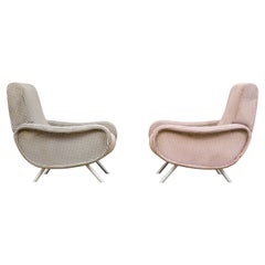 Pair of 'Lady' Lounge Chairs by Marco Zanuso for Arflex Italy, Signed