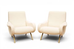 Pair of Lady Lounge Chairs by Marco Zanuso, Italy 1960's