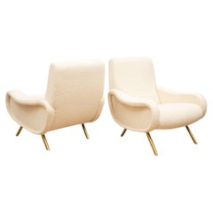 Pair of Lady Lounge Chairs by Marco Zanuso, Italy 1960's