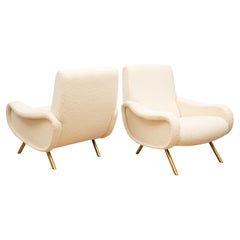 Pair of Lady Lounge Chairs by Marco Zanuso, Italy 1960's