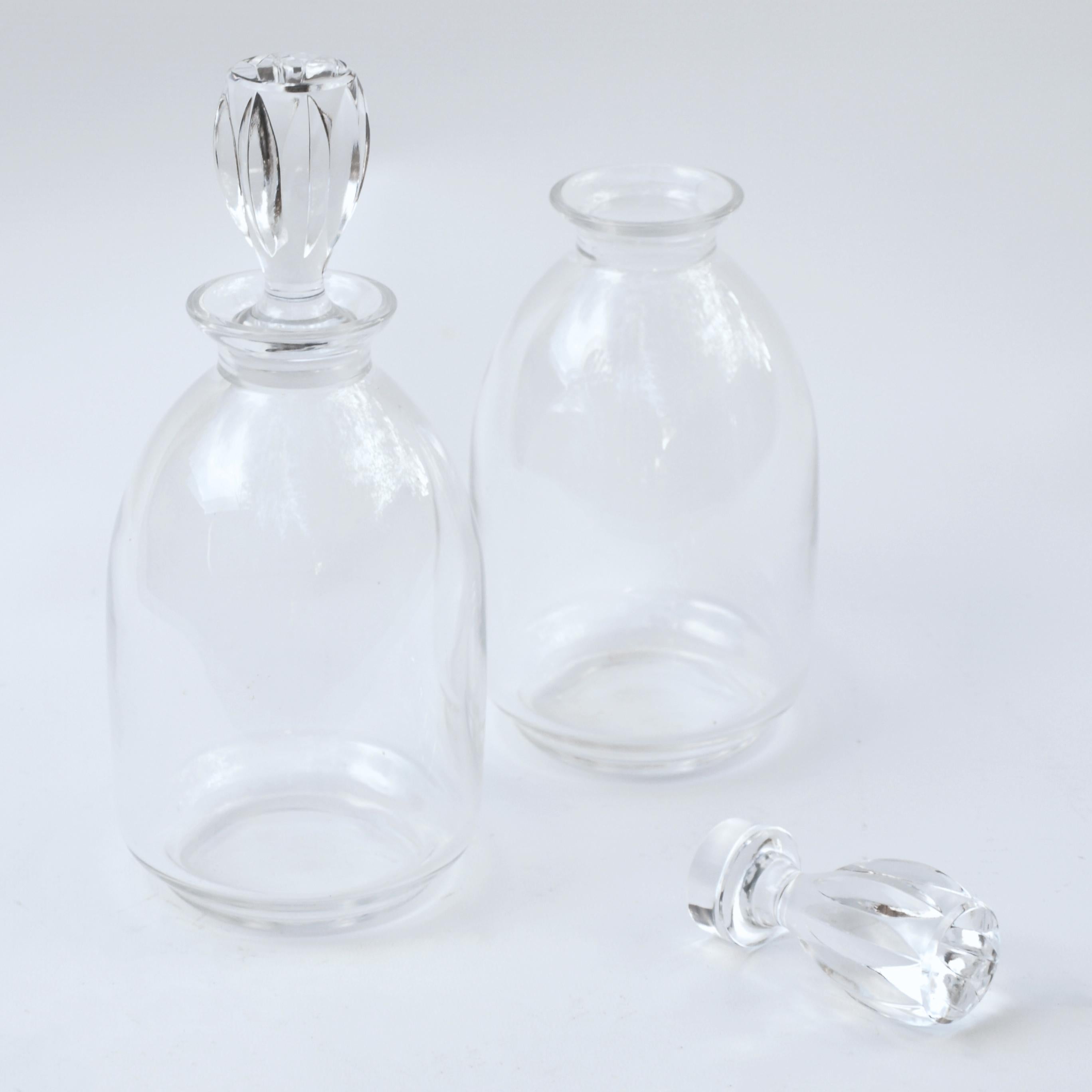 Late 20th Century Pair of Lalique Crystal Decanters, 1970