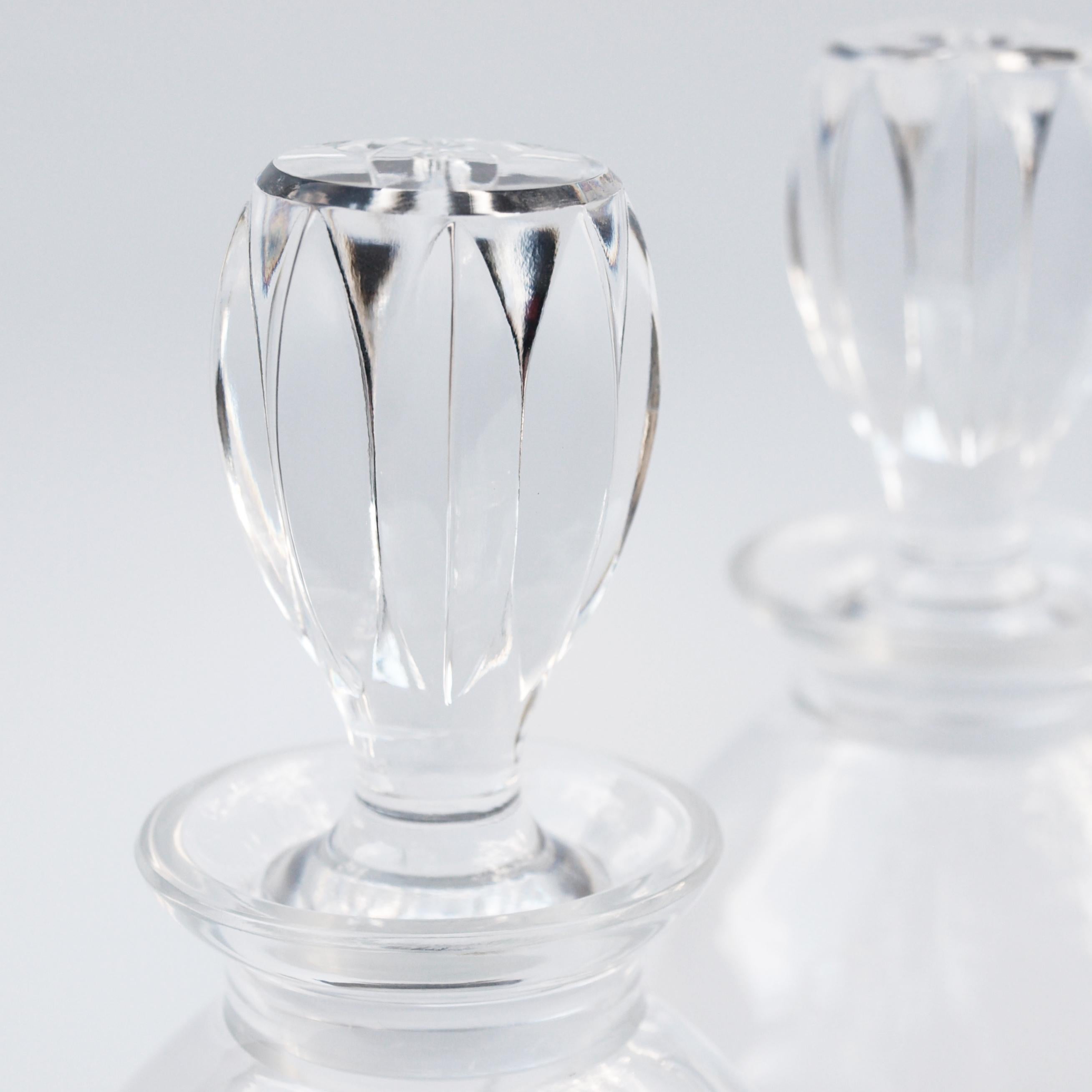 Pair of Lalique Crystal Decanters, 1970 1