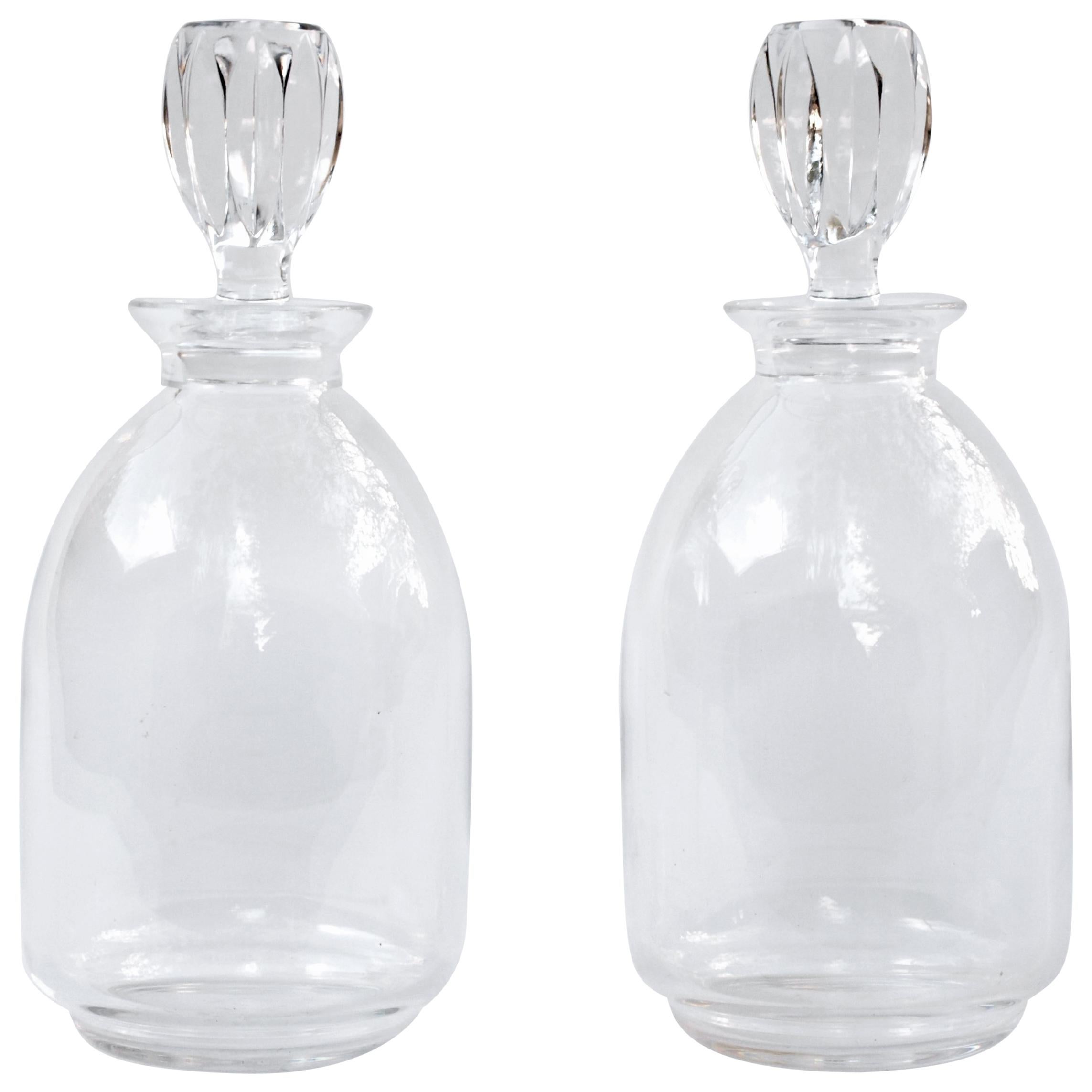 Pair of Lalique Crystal Decanters, 1970