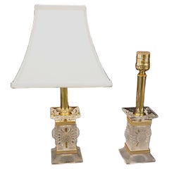 Pair of Lalique Crystal Table Lamps # 5