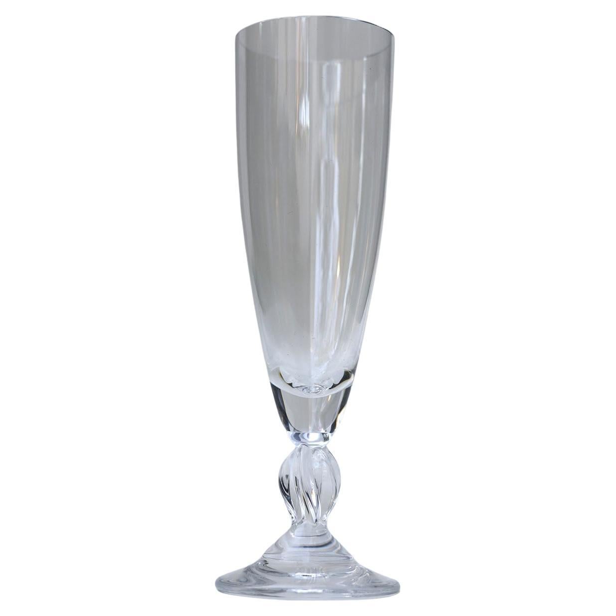 Pareja de copas de champán Lalique Frejus