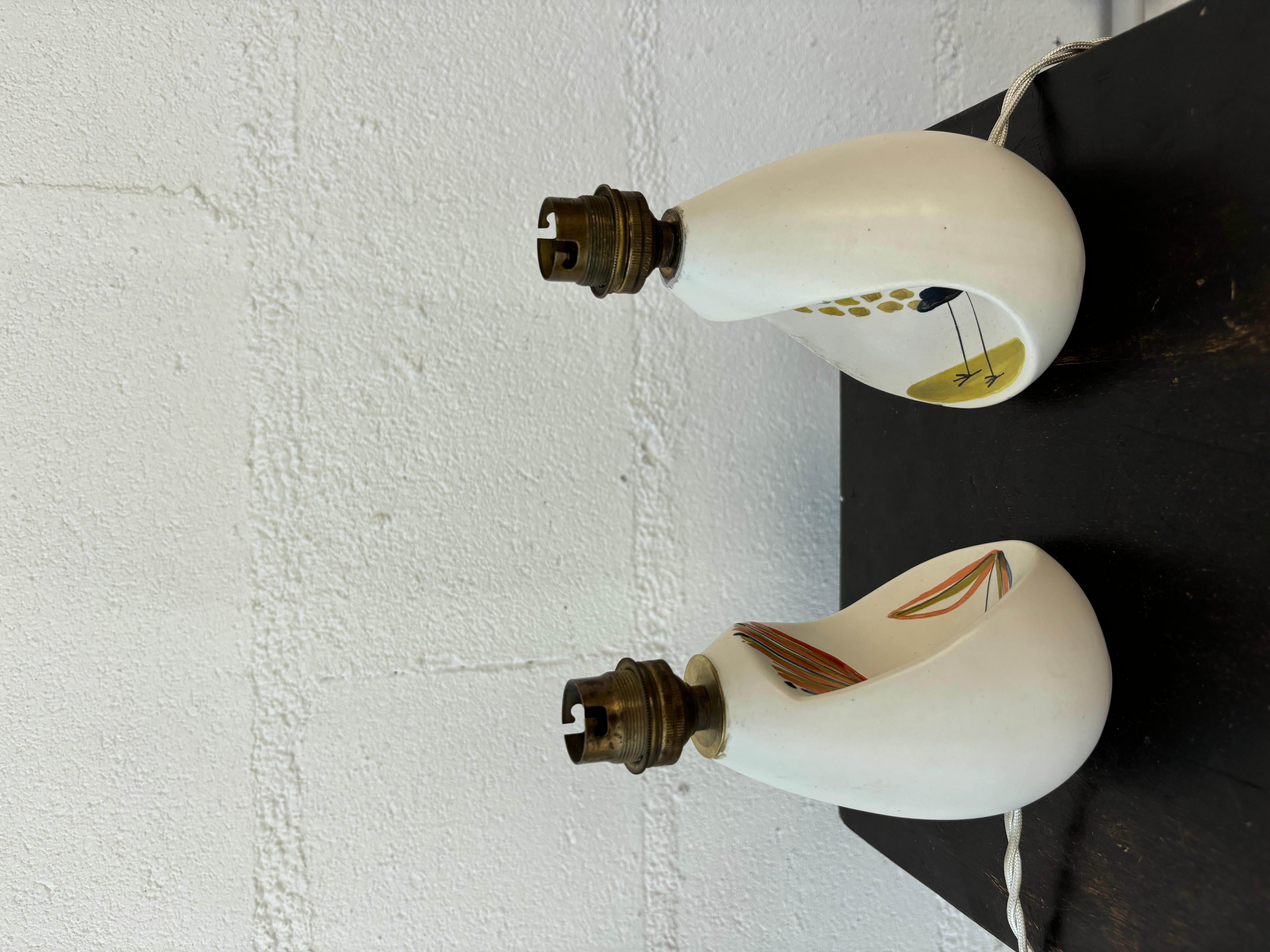 Pair of lamp by Roger Capron en venta 10
