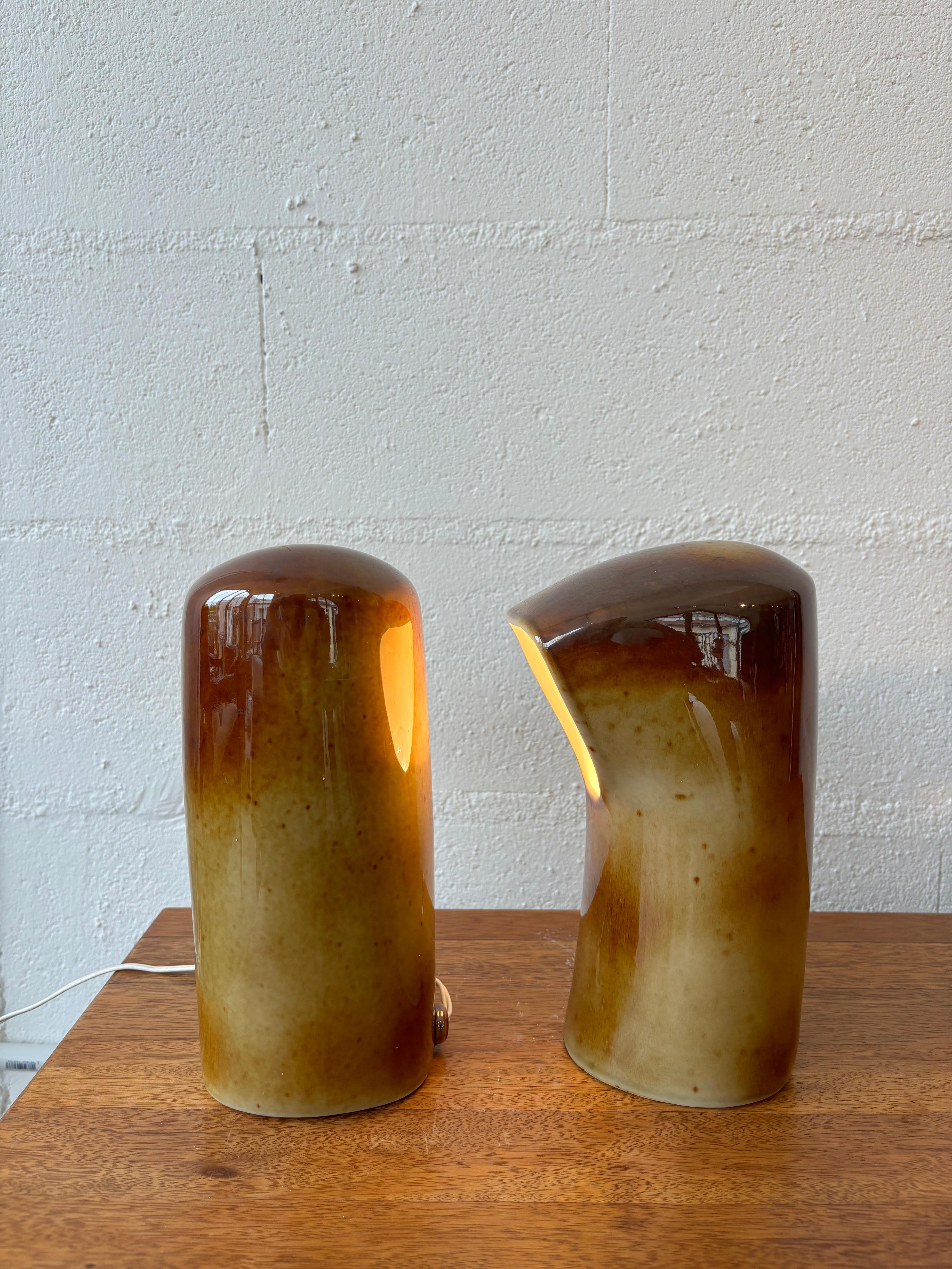 Paire d'écoutilles de lampe par Pierre Lèbe pour Virebent en vente 4