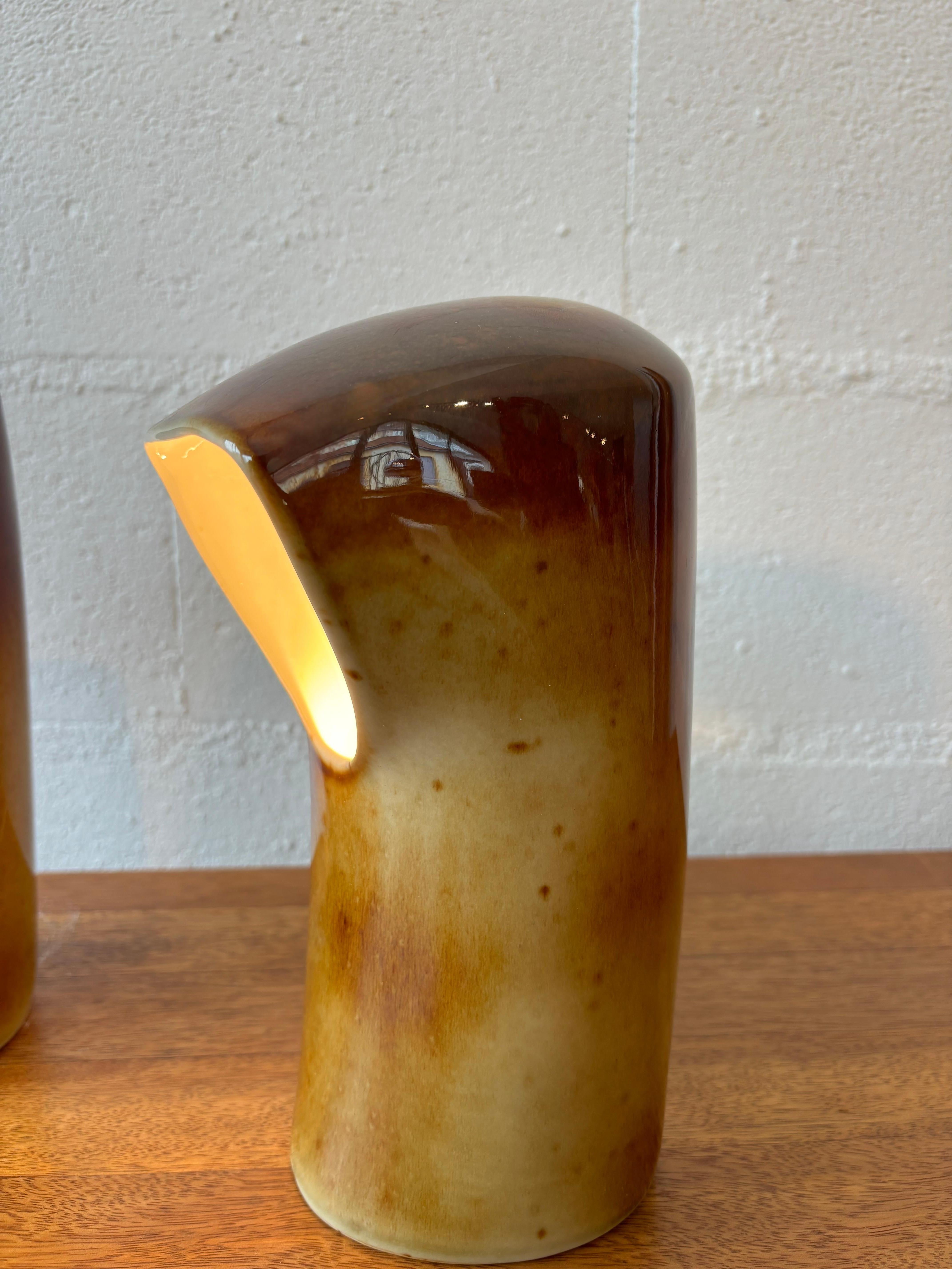 Paire d'écoutilles de lampe par Pierre Lèbe pour Virebent en vente 10