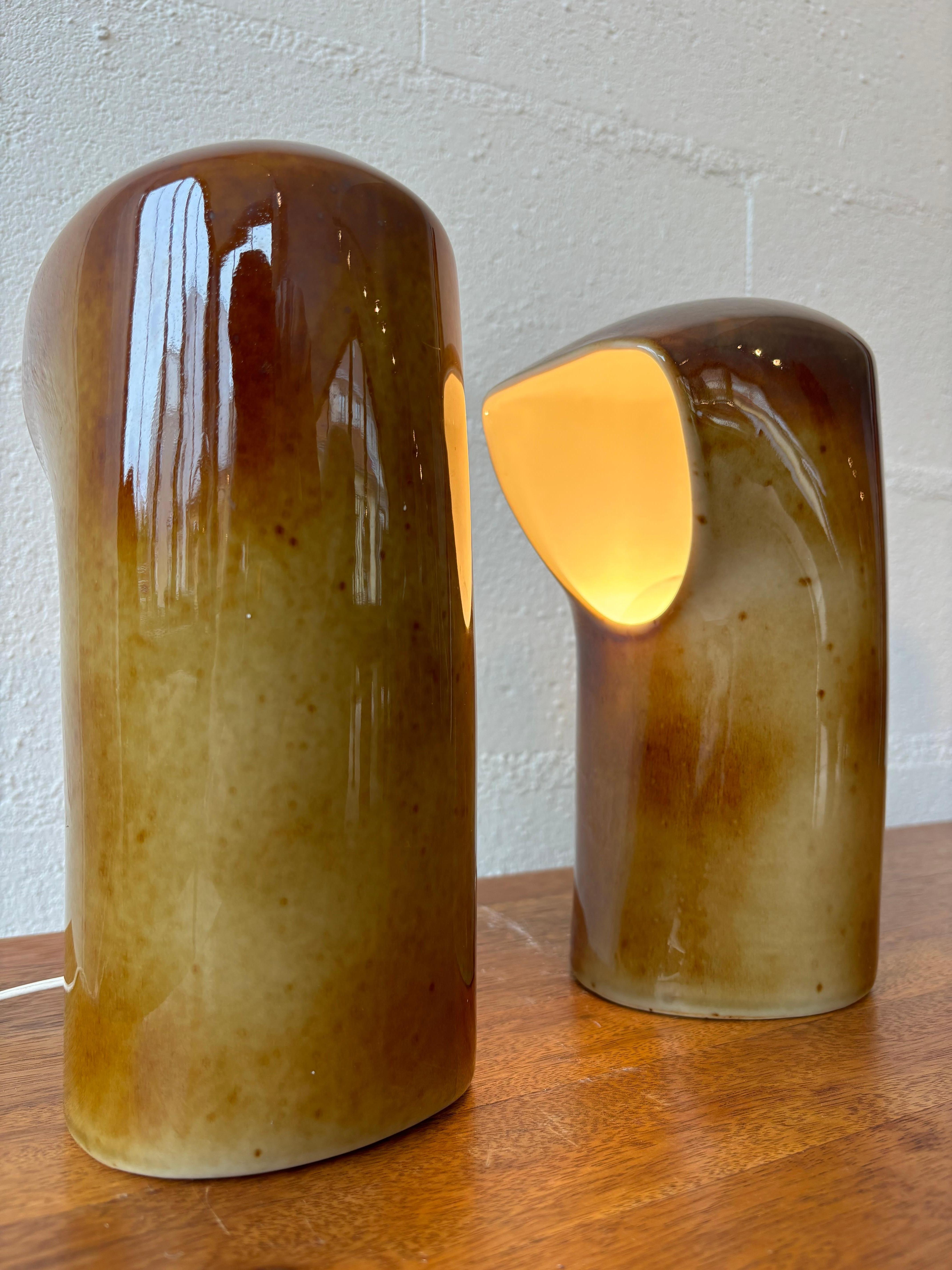Paire d'écoutilles de lampe par Pierre Lèbe pour Virebent en vente 13