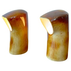Pair of lamp « écoutilles »by Pierre Lèbe for Virebent