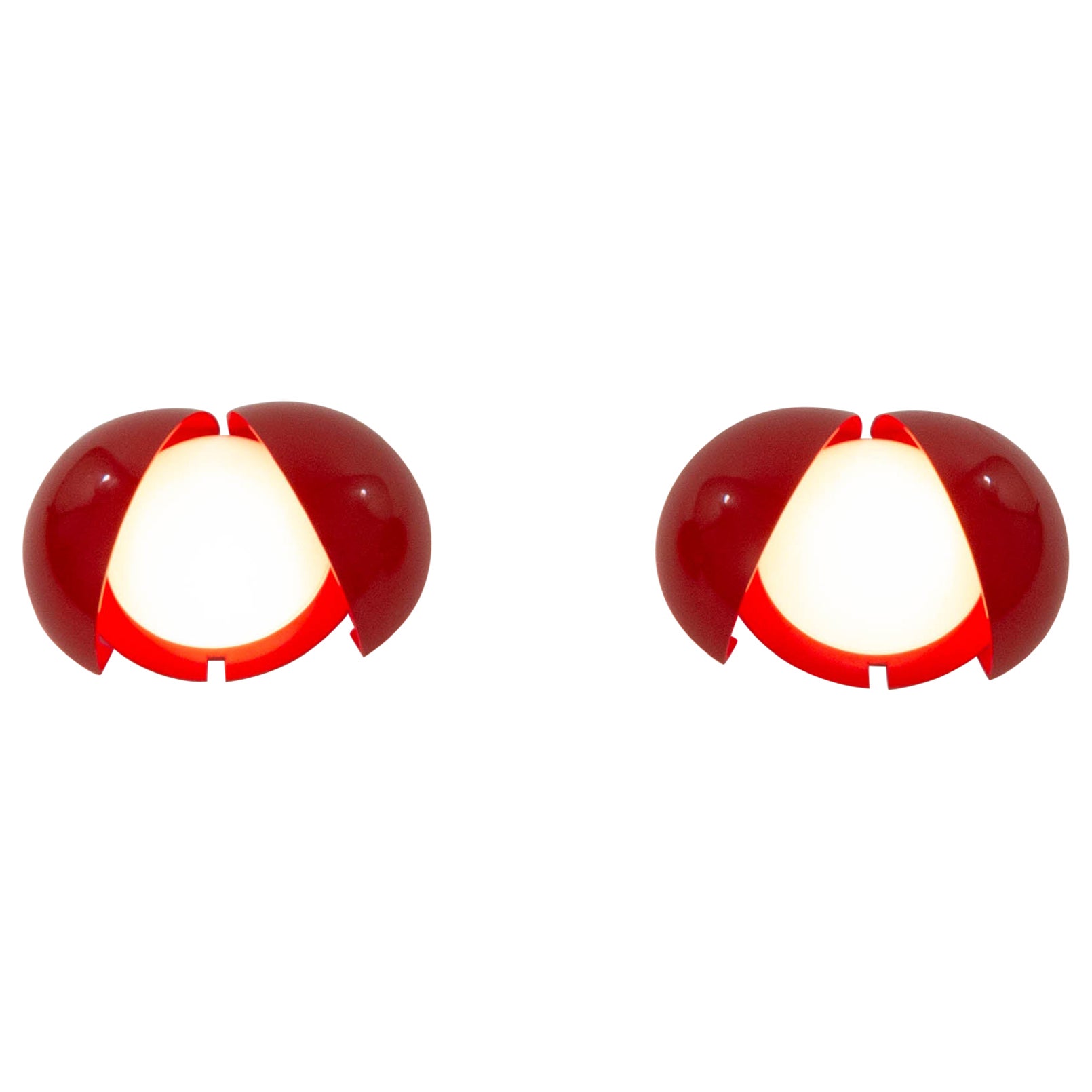 Paire d'appliques Lampira de G.P.A. Monti pour Fontana Arte, 1970