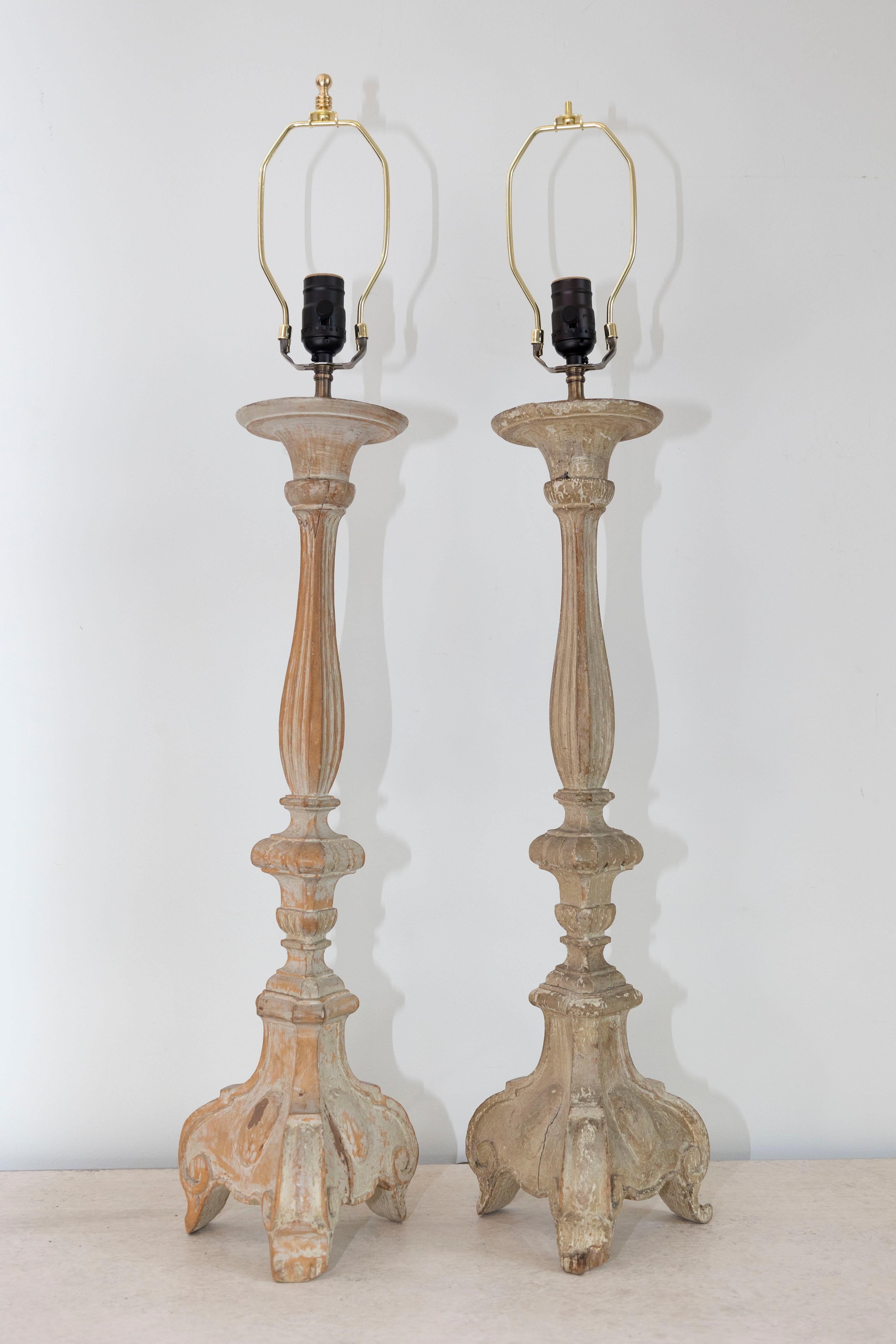 Paire de lampes - Chandeliers français du XVIIIe siècle en vente 5