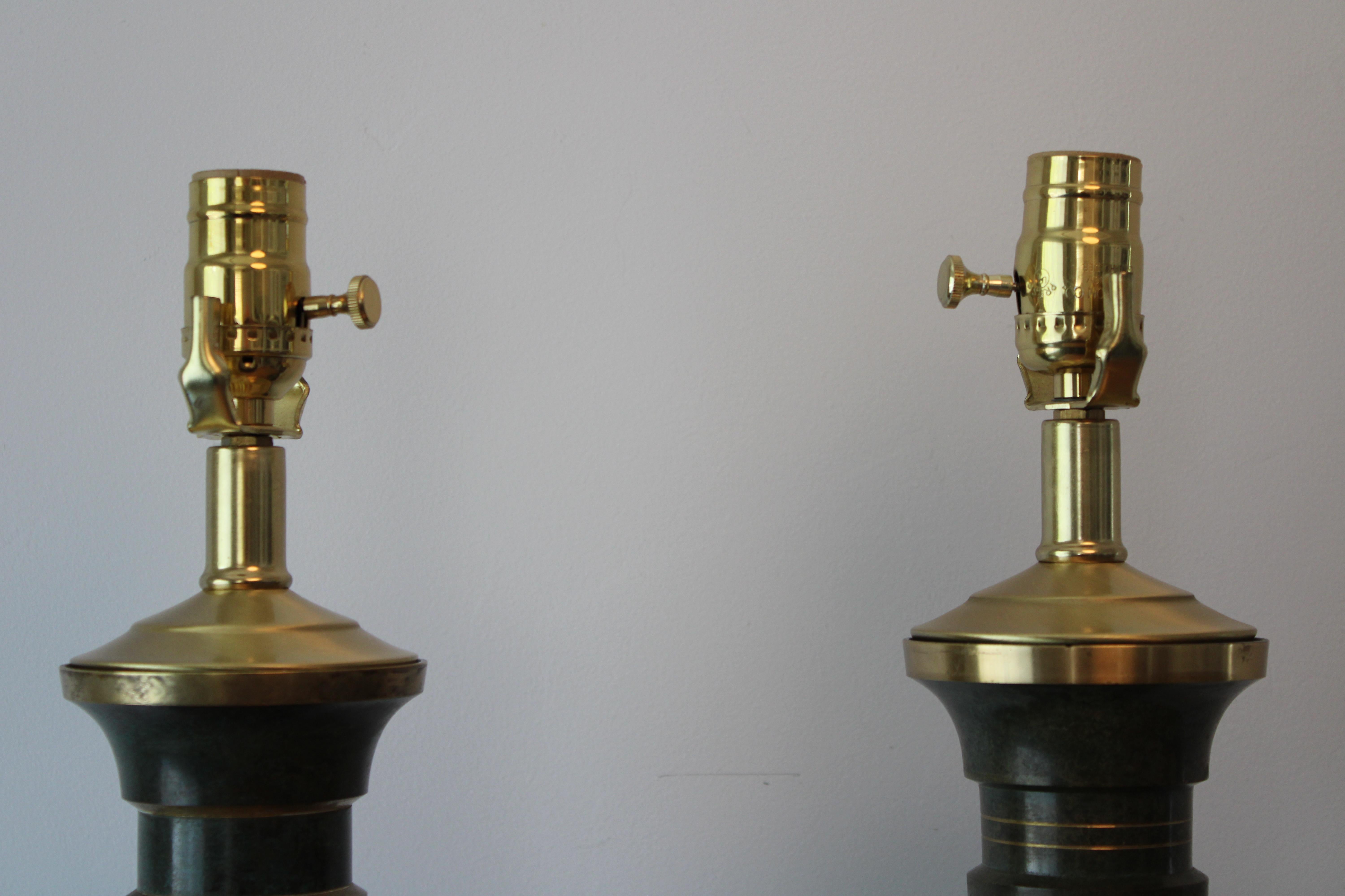 Mid-Century Modern Pair of Lamps Attributed to Carl Sorensen