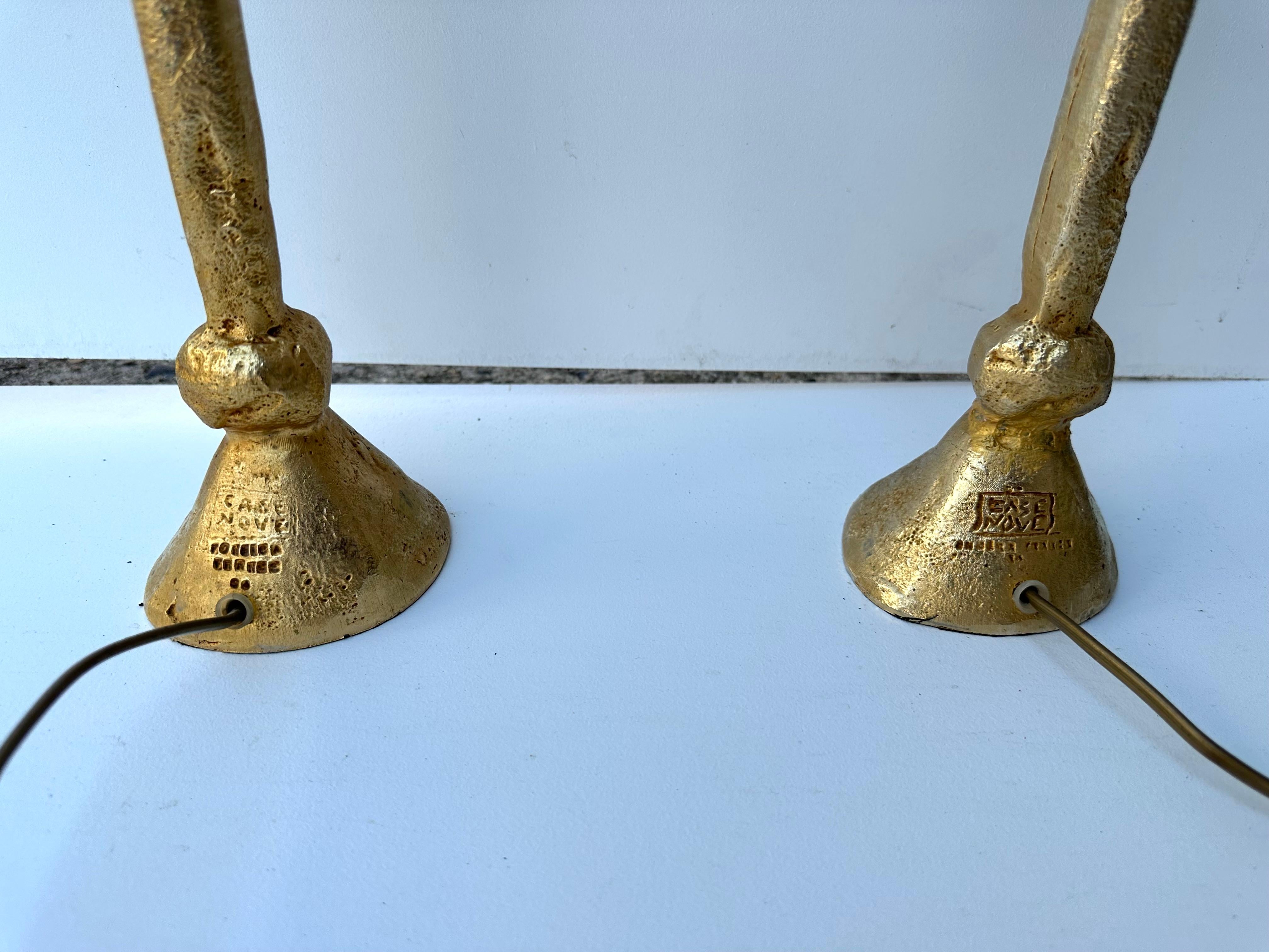Pair of Lamps Bird and Heart by Pierre Casenove for Fondica, France, 1990s In Good Condition For Sale In SAINT-OUEN, FR