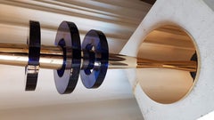 Pair of Lamps Brass and Murano Glass