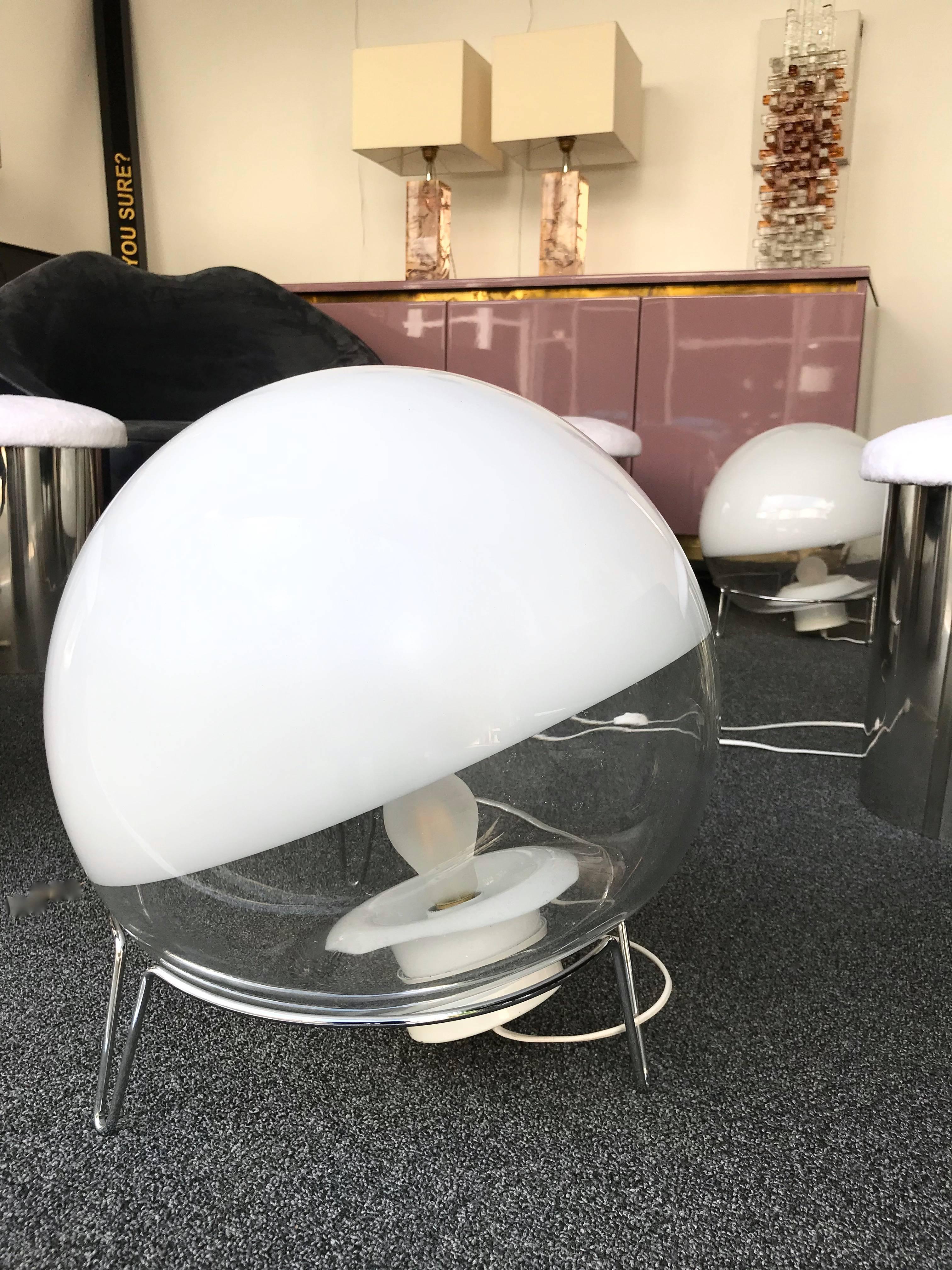 Italian Pair of Lamps by Angelo Mangiarotti for Skipper, Italy, 1980s