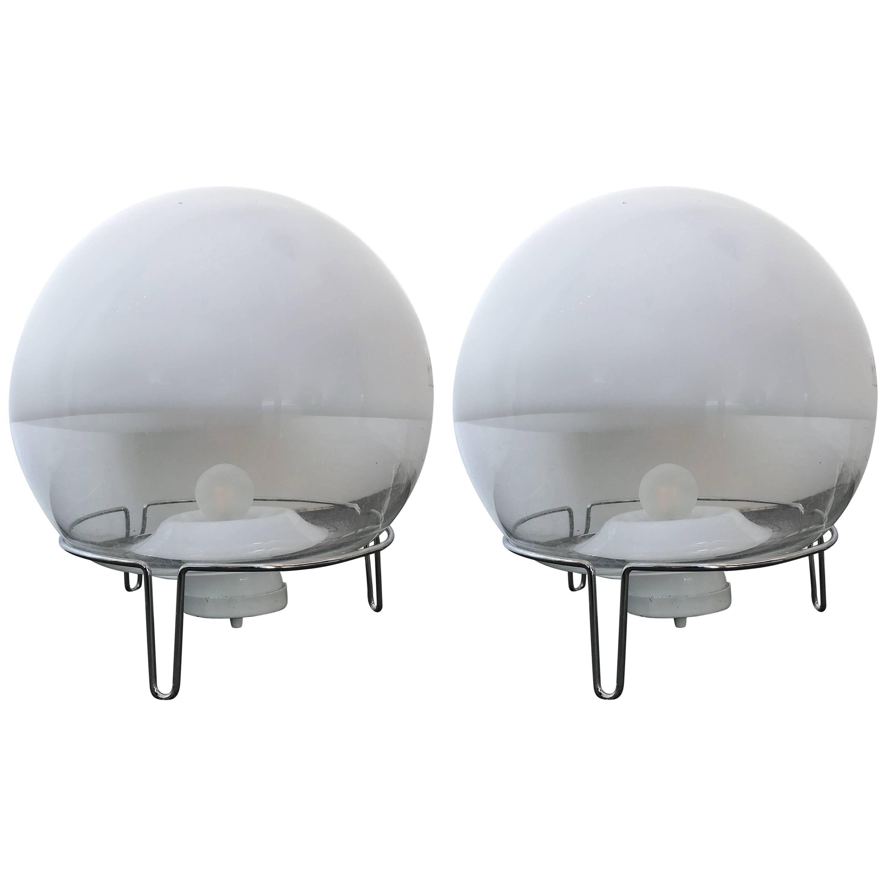 Pair of Lamps by Angelo Mangiarotti for Skipper, Italy, 1980s