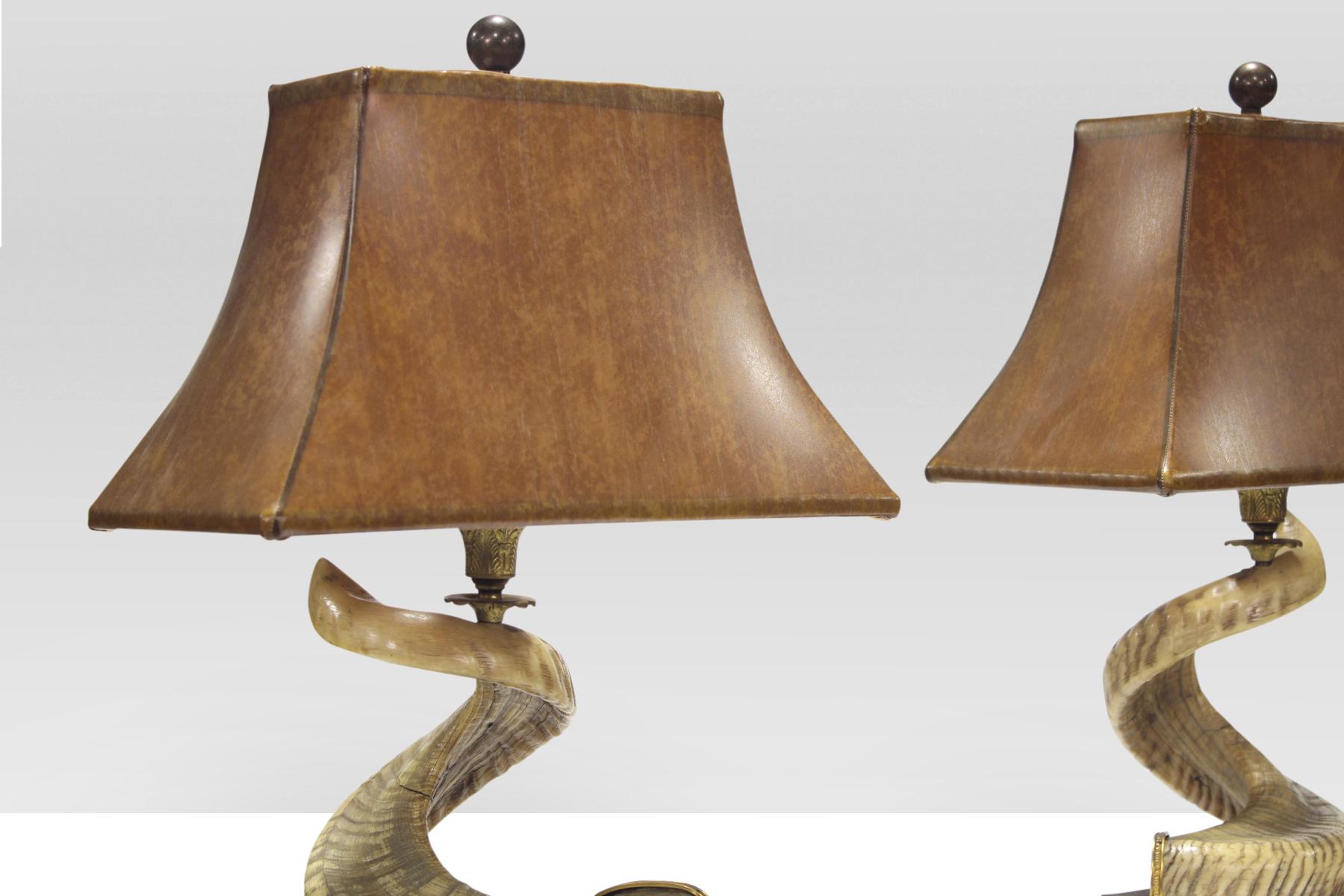 Mid-Century Modern Pair of Lamps by Gucci For Sale