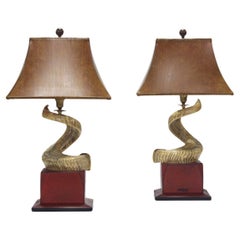 Retro Pair of Lamps by Gucci