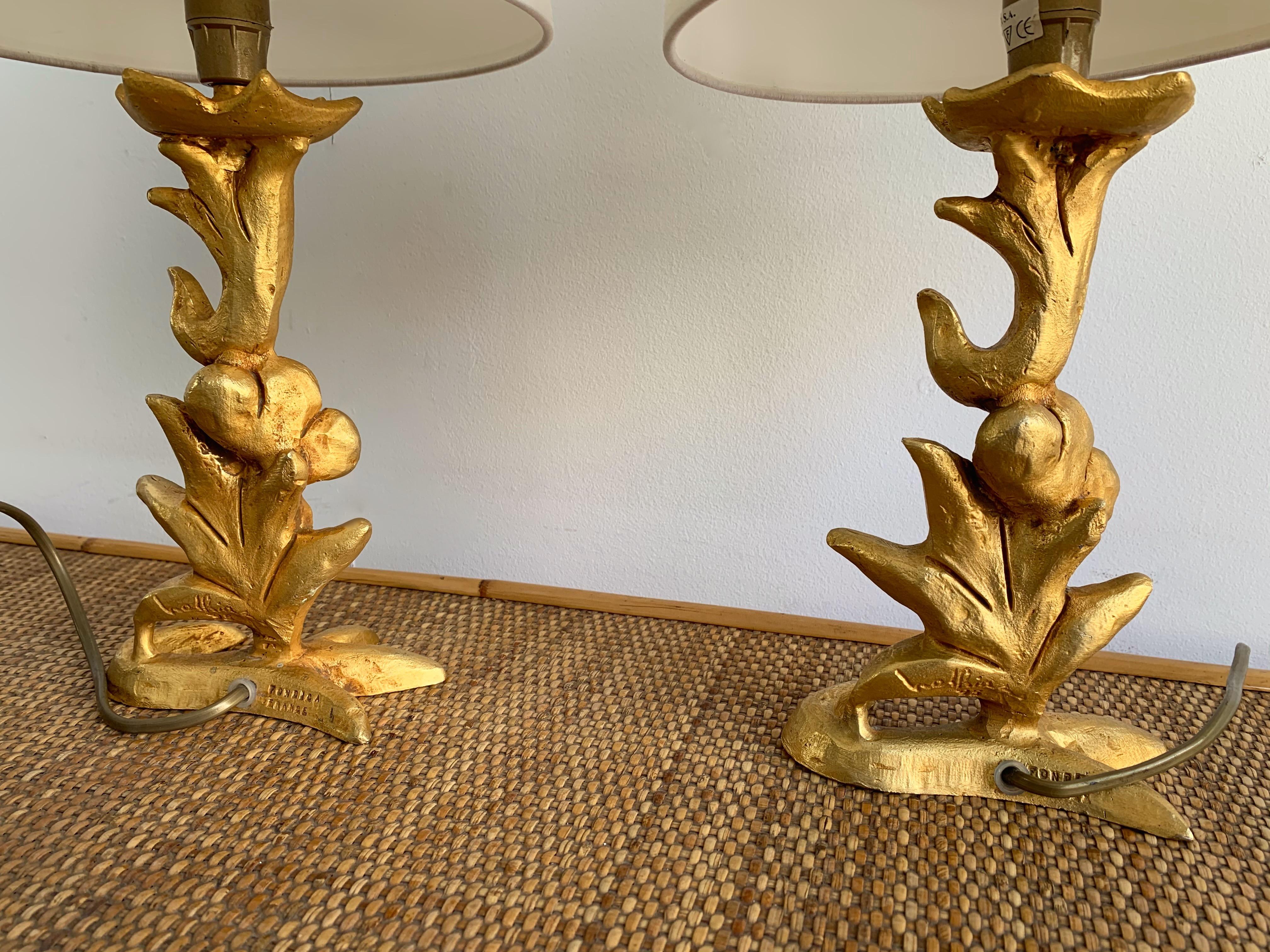 French Pair of Lamps by Mathias for Fondica, France, 1990s