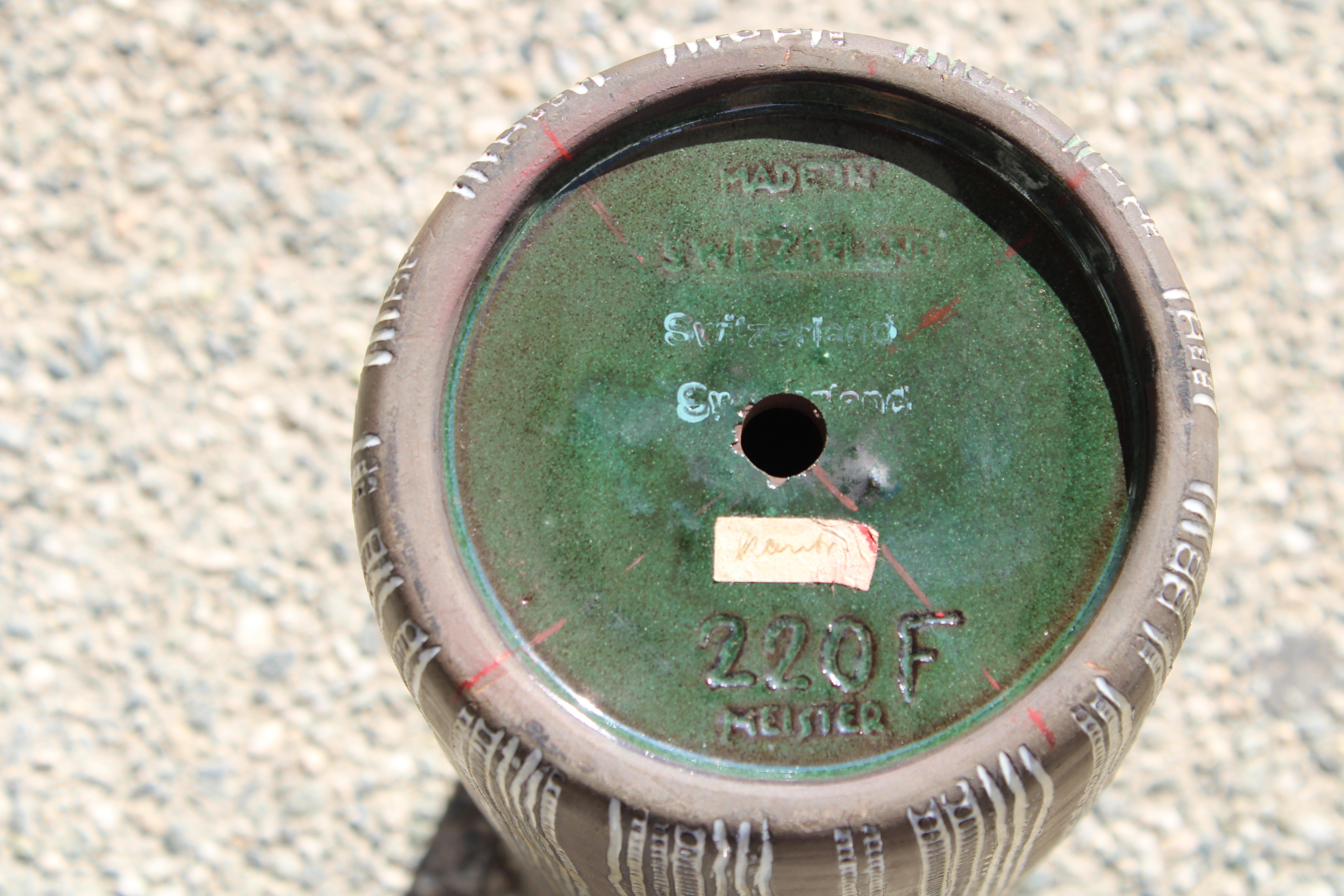 Paire de lampes par Meister Zurich de Suisse (sgraffito) en vente 1