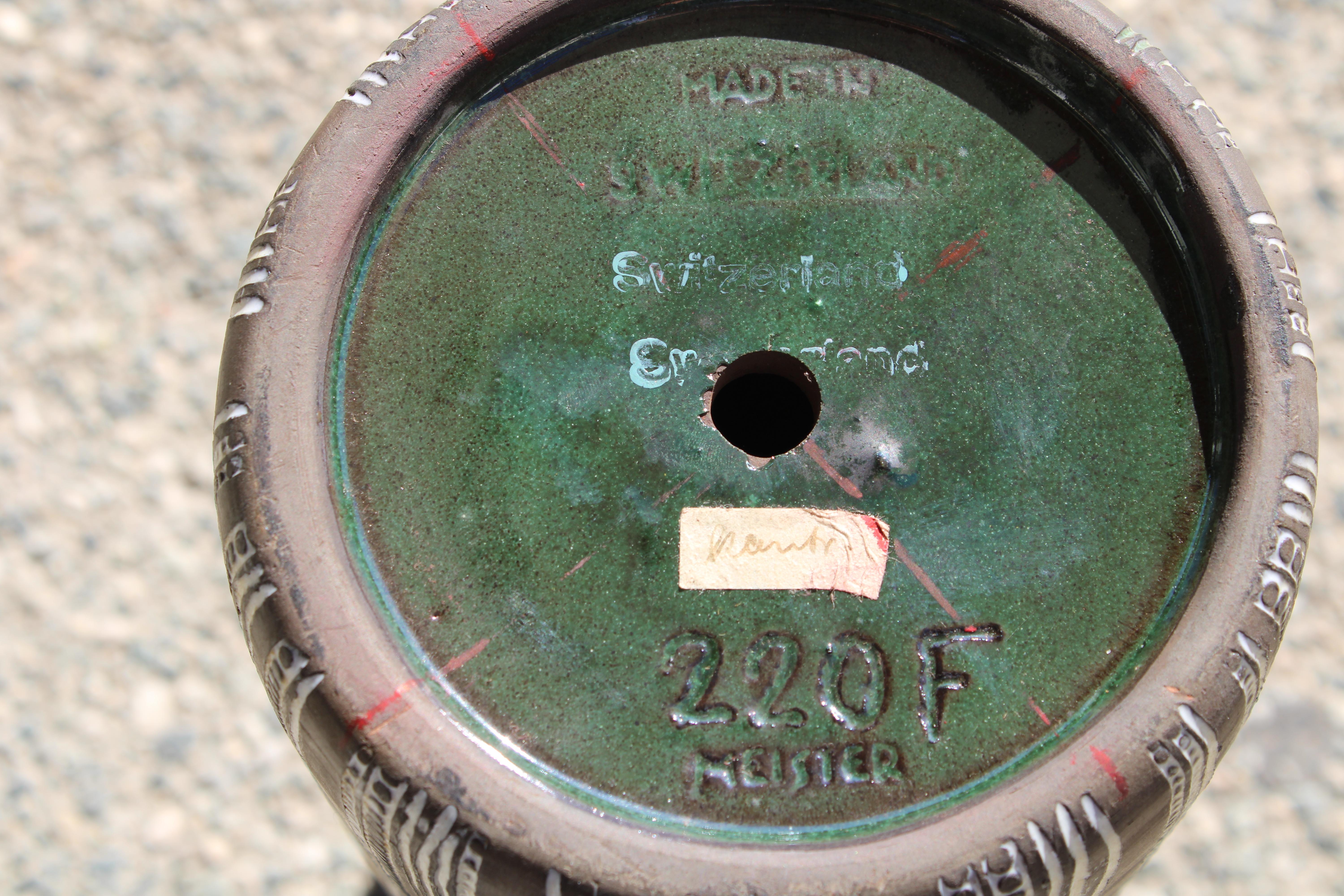 Paire de lampes par Meister Zurich de Suisse (sgraffito) en vente 2