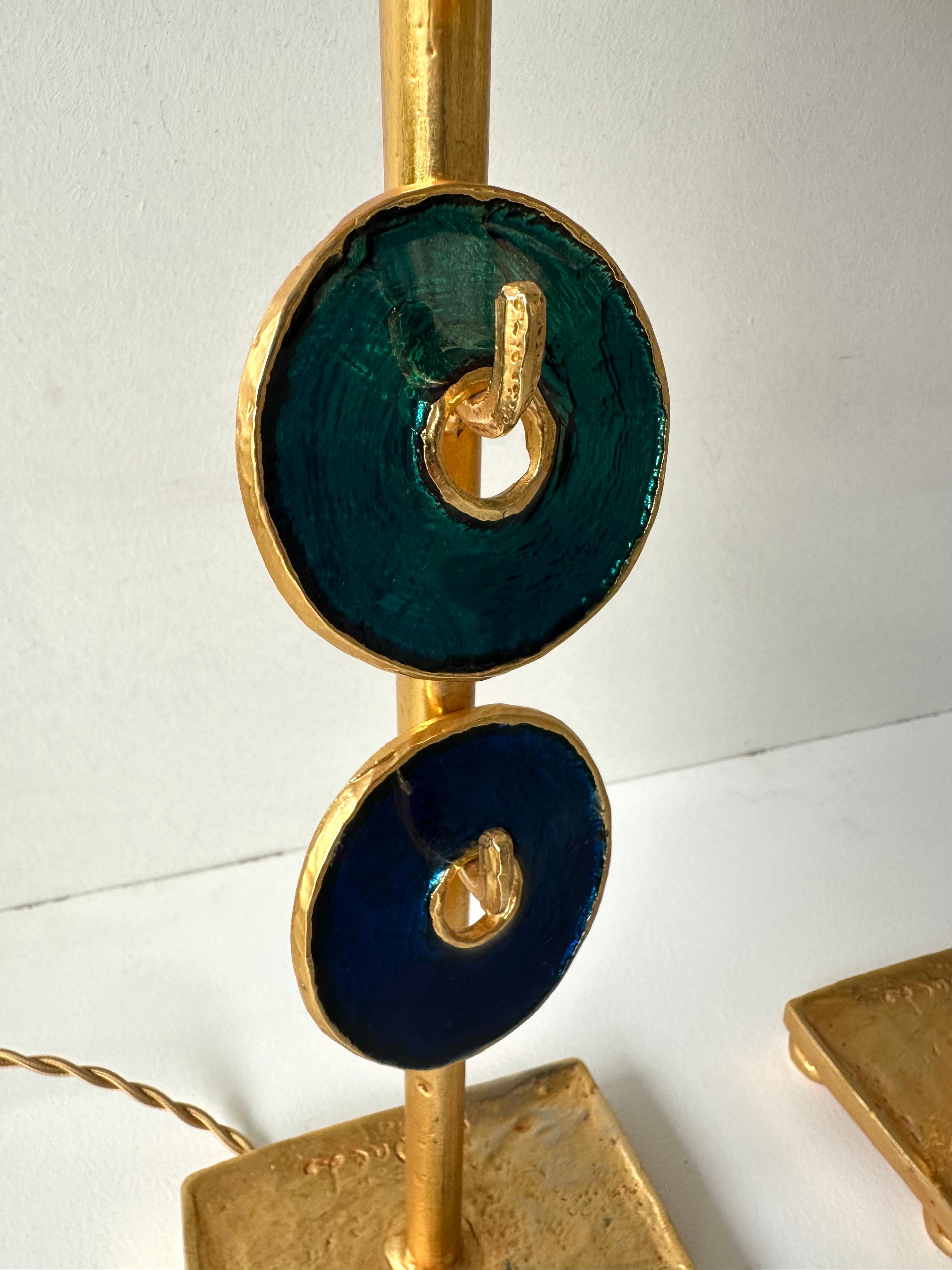 Pair of Lamps by Nicolas Dewael for Fondica, France, 1990s For Sale 2