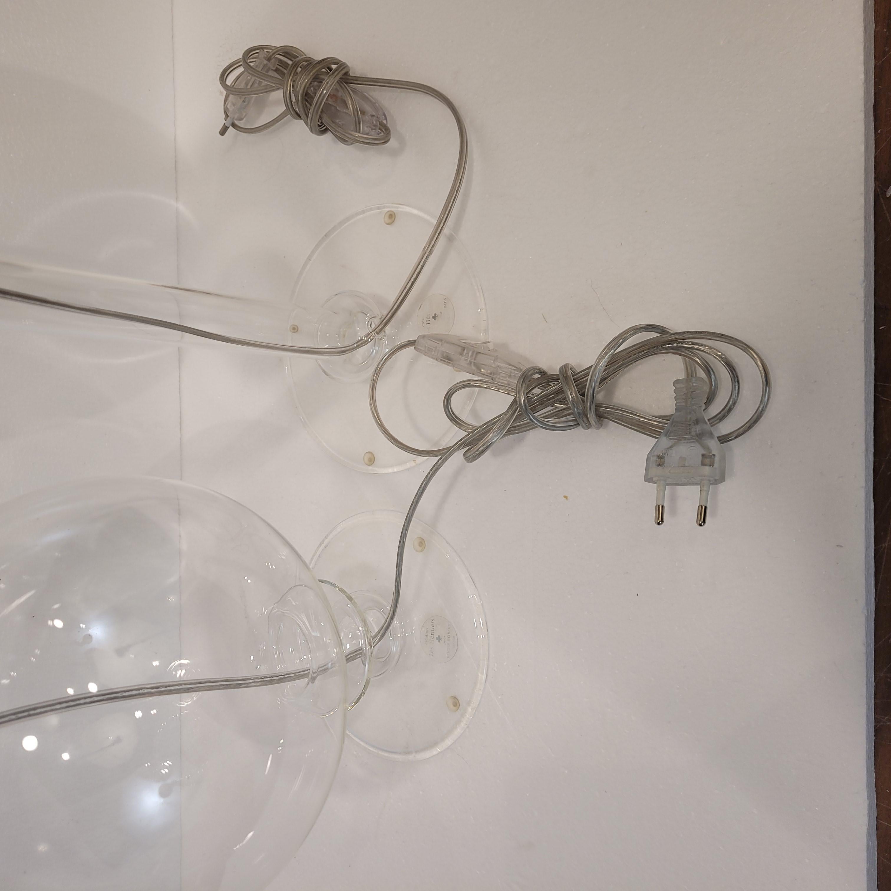 Coppia di lampade/portacandele, cristallo Roche Bobois, Maison Héritiers in vendita 3