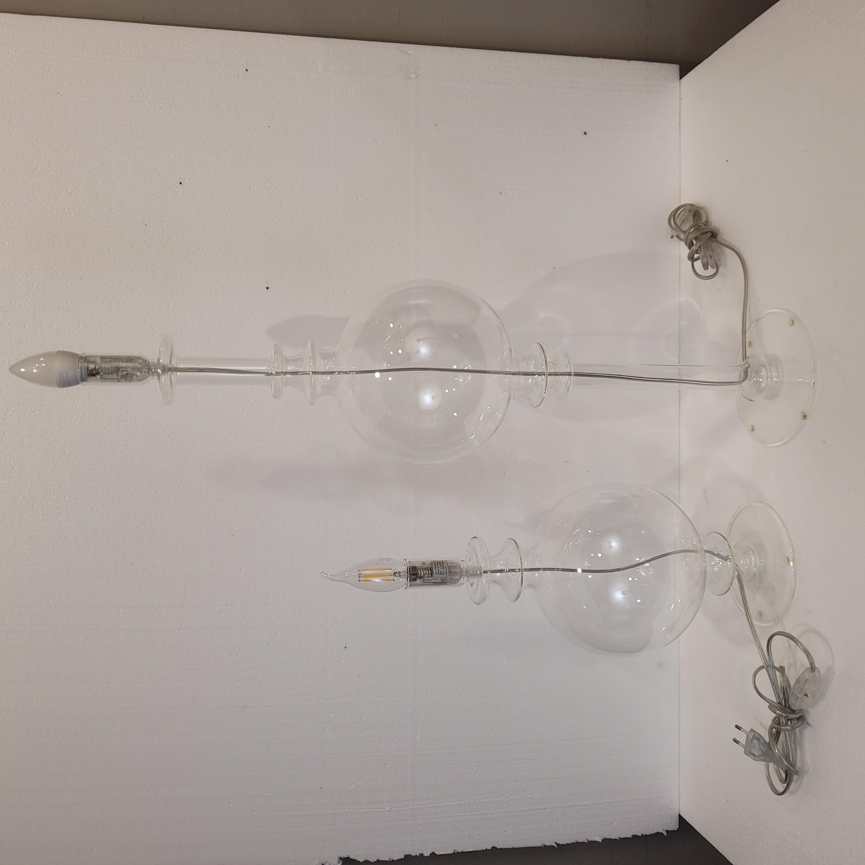 Coppia di lampade/portacandele, cristallo Roche Bobois, Maison Héritiers in vendita 8