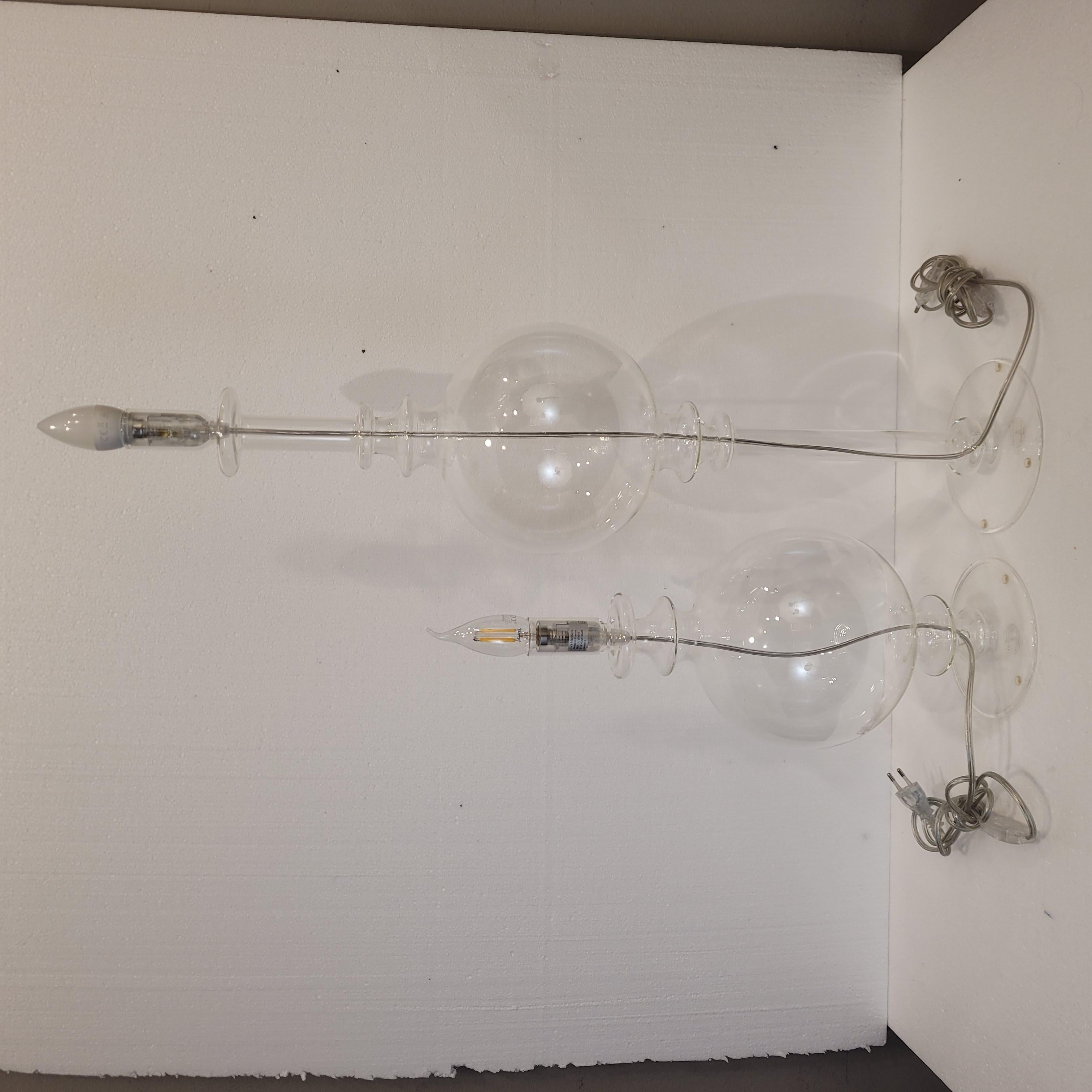 Coppia di lampade/portacandele, cristallo Roche Bobois, Maison Héritiers In condizioni buone in vendita a Valladolid, ES
