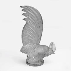 Coq Nain, Rooster, iconic paperweight sculpture, designed by R. Lalique, France