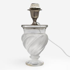 Pair of lamps - "Ermenonville" signed Lalique - Crystal, vintage 1960s