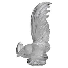 Pair of lamps - "Ermenonville" signed Lalique - Crystal, vintage 1960s