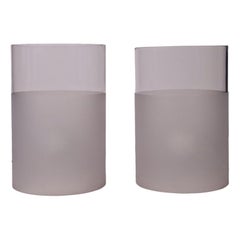 Lampenpaar Fatua Guido Rosati Fontana Arte Glas Mailand Italien 70er Jahre 80er Jahre