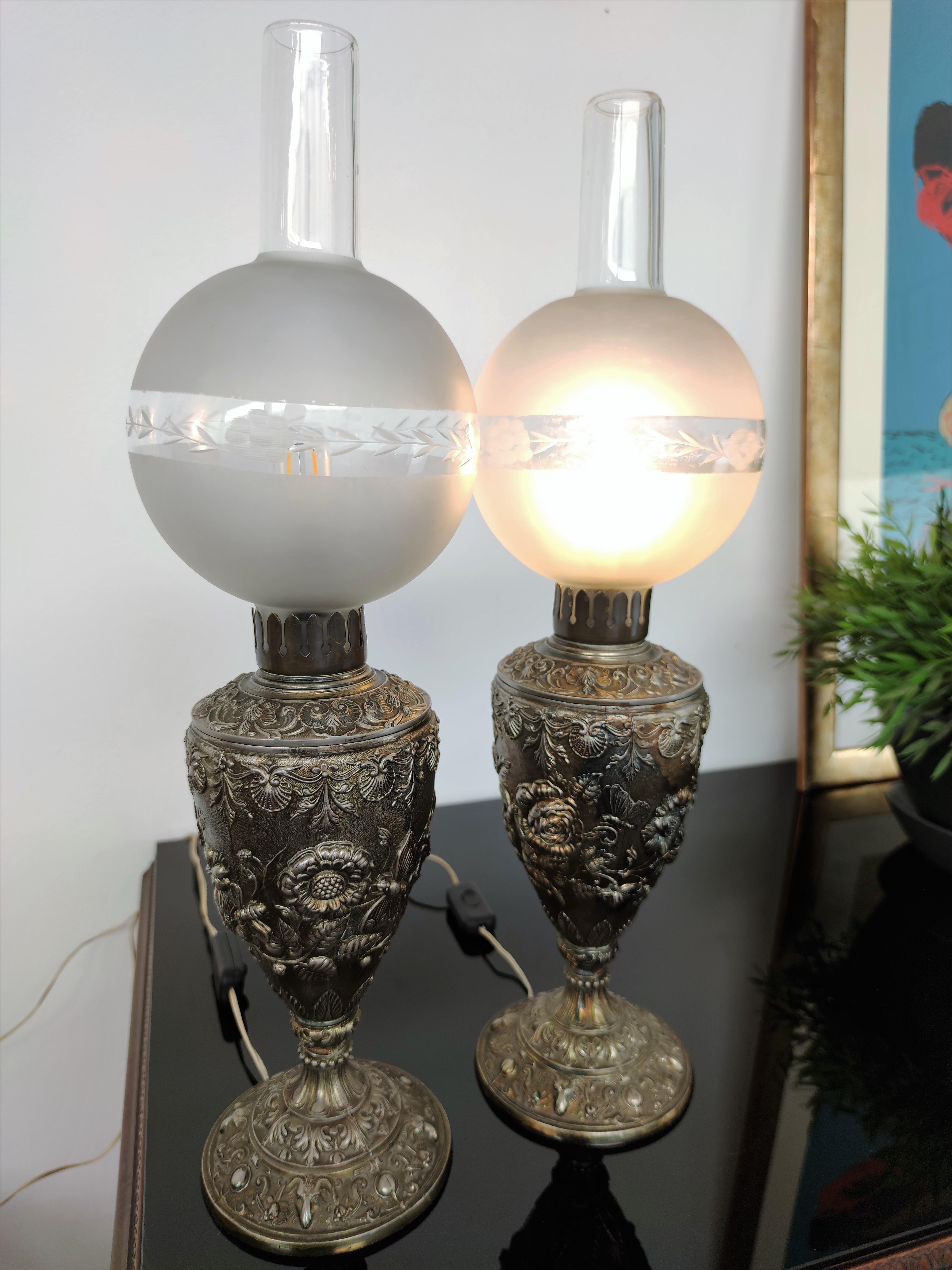 Italian Pair of Lamps For Sale